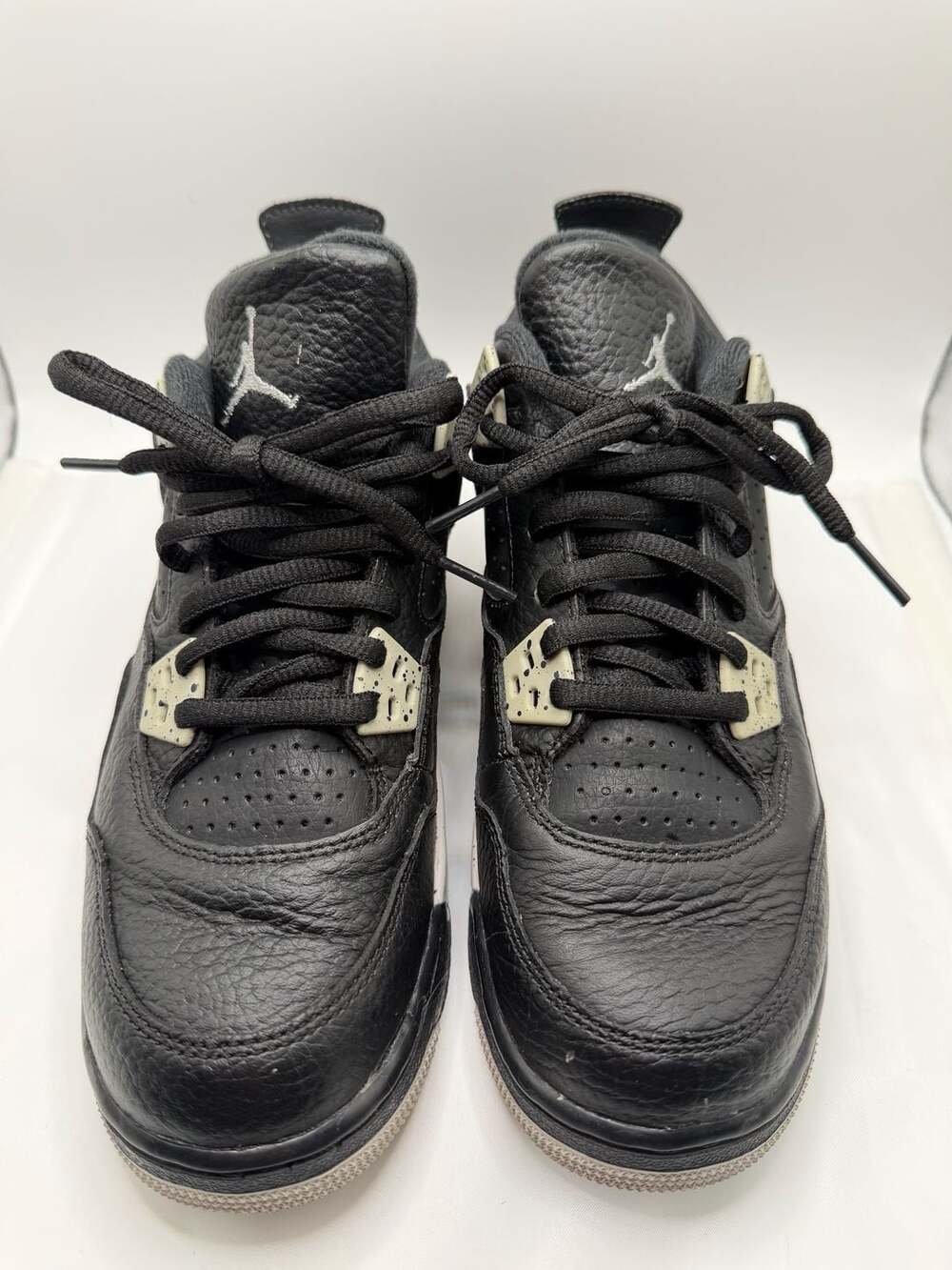 Air Jordan 4 Retro BG Tech Grey Black Size 4Y